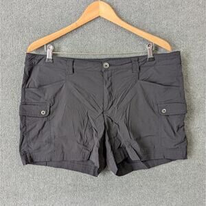 Eddie Bauer Travex Shorts Womens 16 (38x3.5) Cargo Stretch Nylon Active Hiking